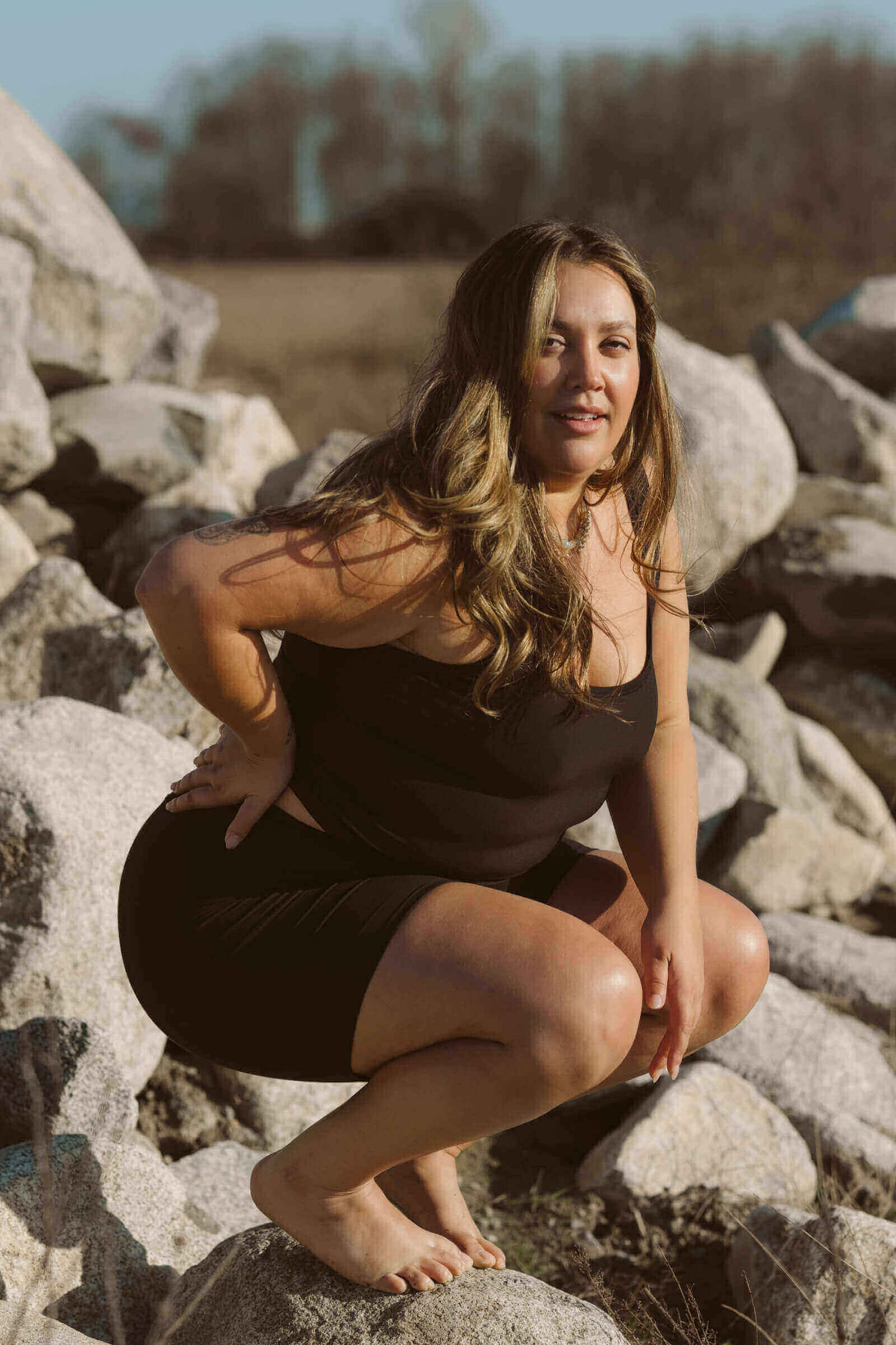 Black | Model is wearing size 2XL