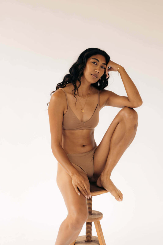 Tan | Model is wearing size XS