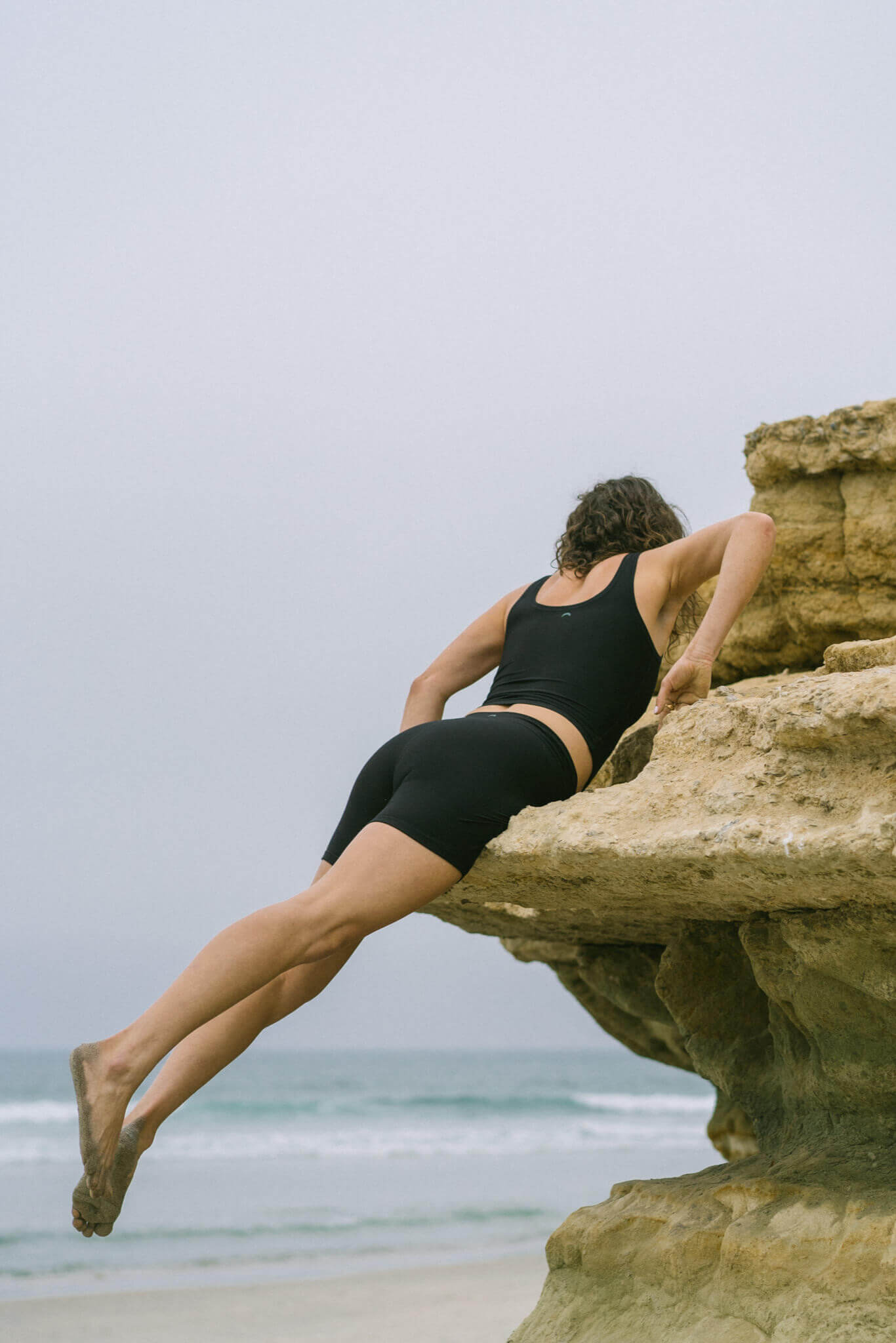 Black | Model is wearing a size S with Sporty Tank