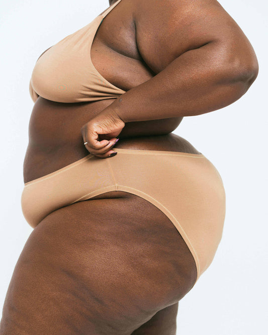 Tan | Model is wearing 3XL