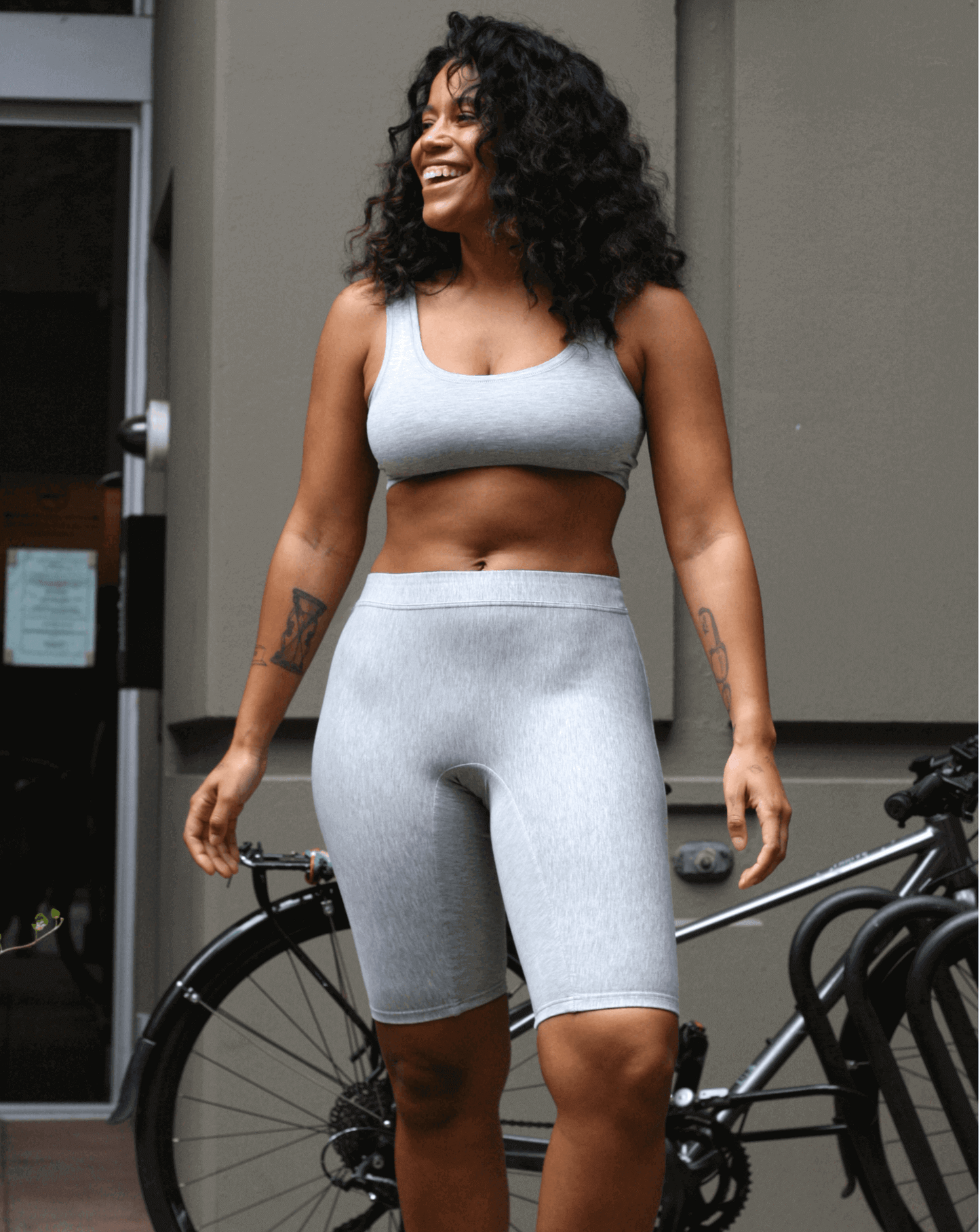 Grey | Model is wearing size M