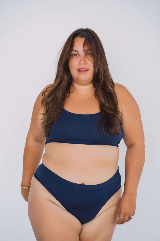 Navy | Model is wearing size 2XL