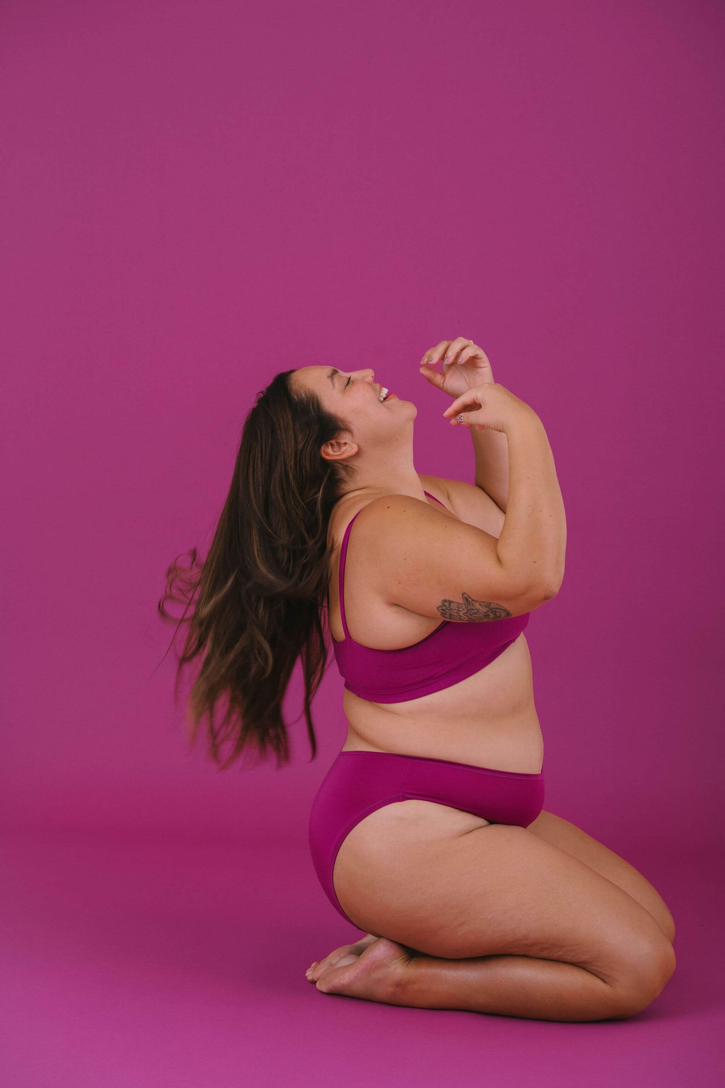 Berry | Model is wearing size 2XL