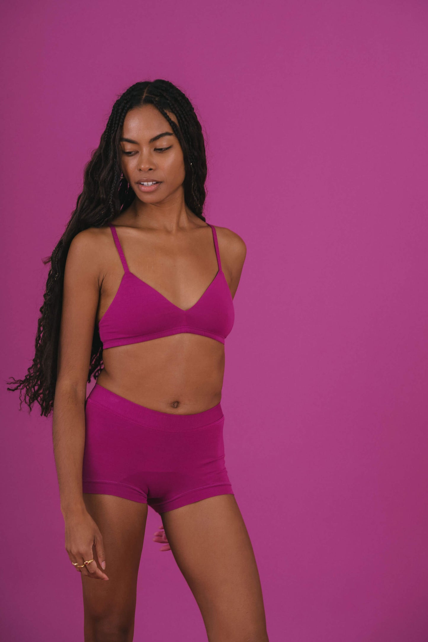 Berry | Model is wearing size XS