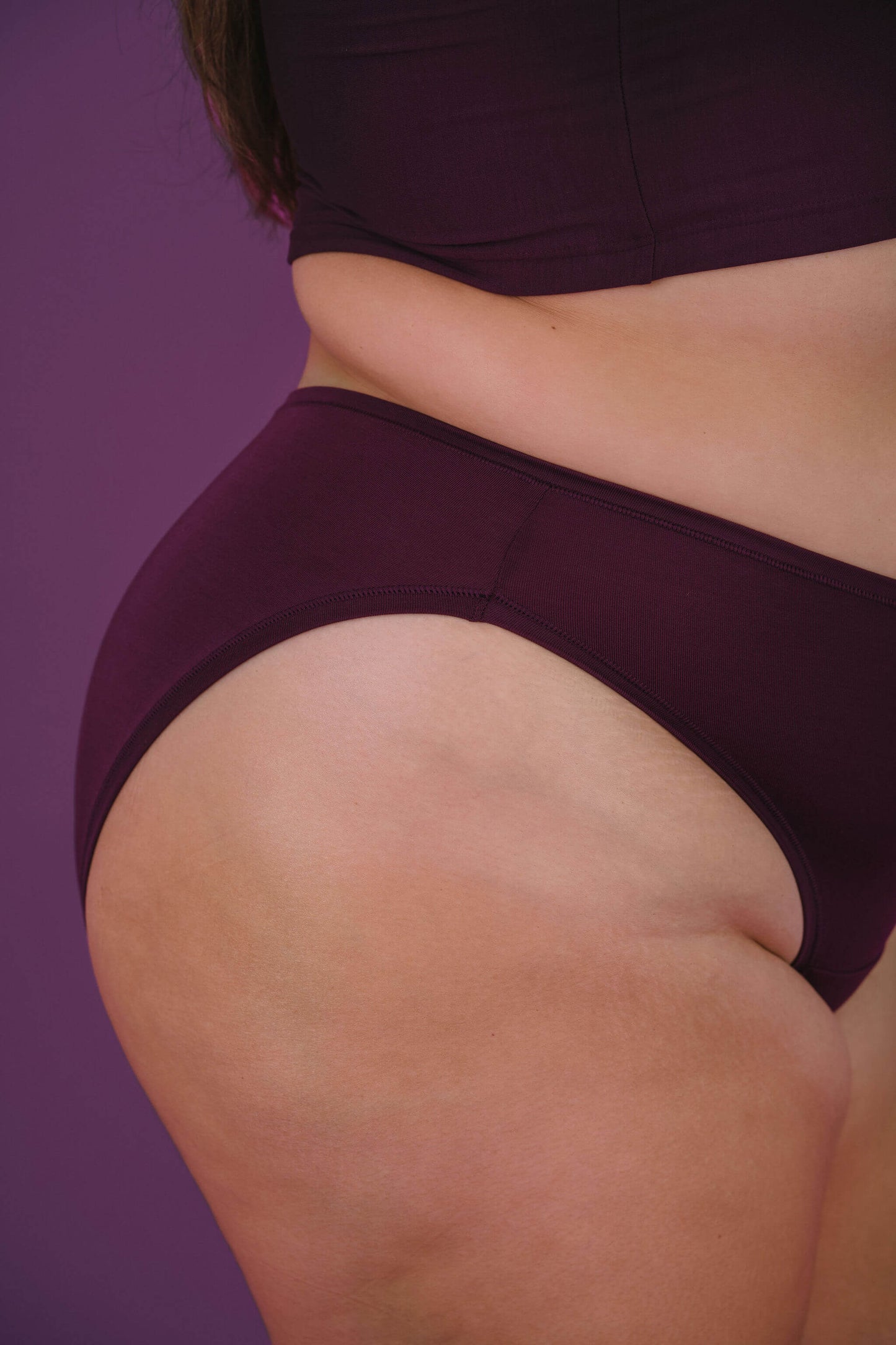Plum | Model is wearing size 2XL