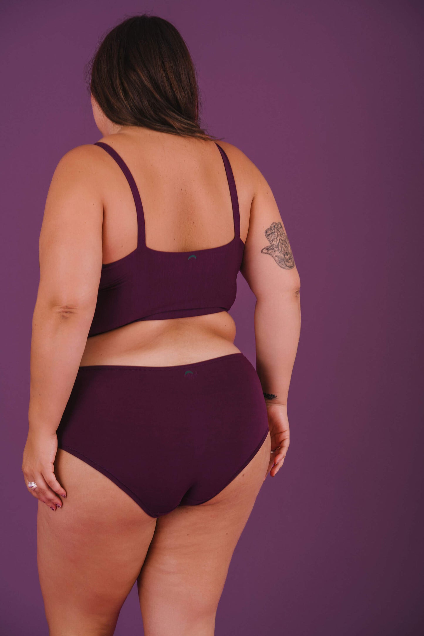 Plum | Model is wearing size 2XL