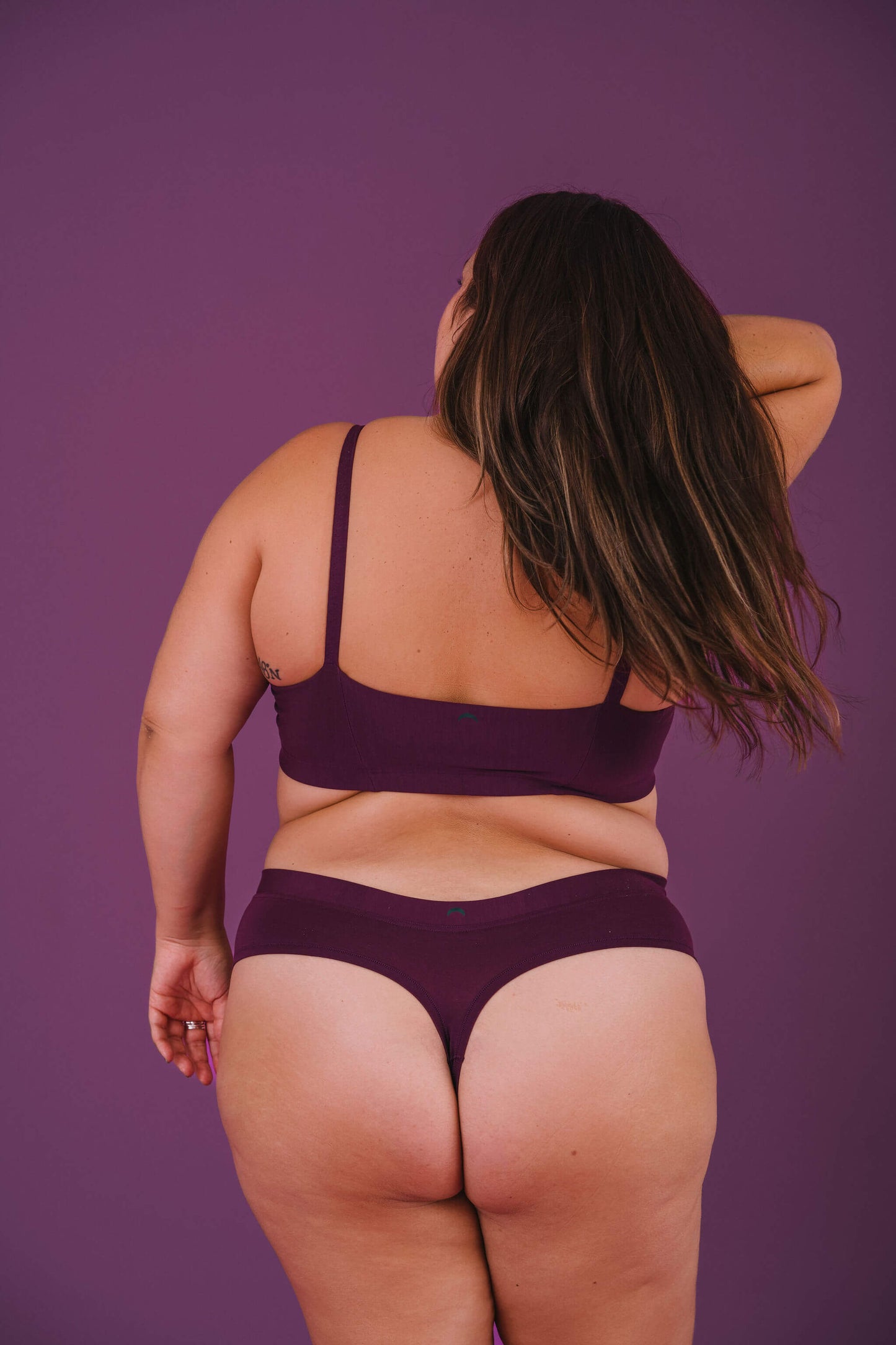 Plum | Model is wearing size 2XL