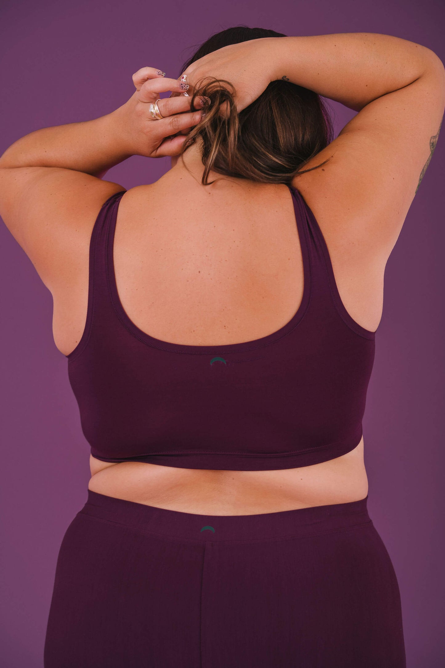 Plum | Model is wearing size 2XL