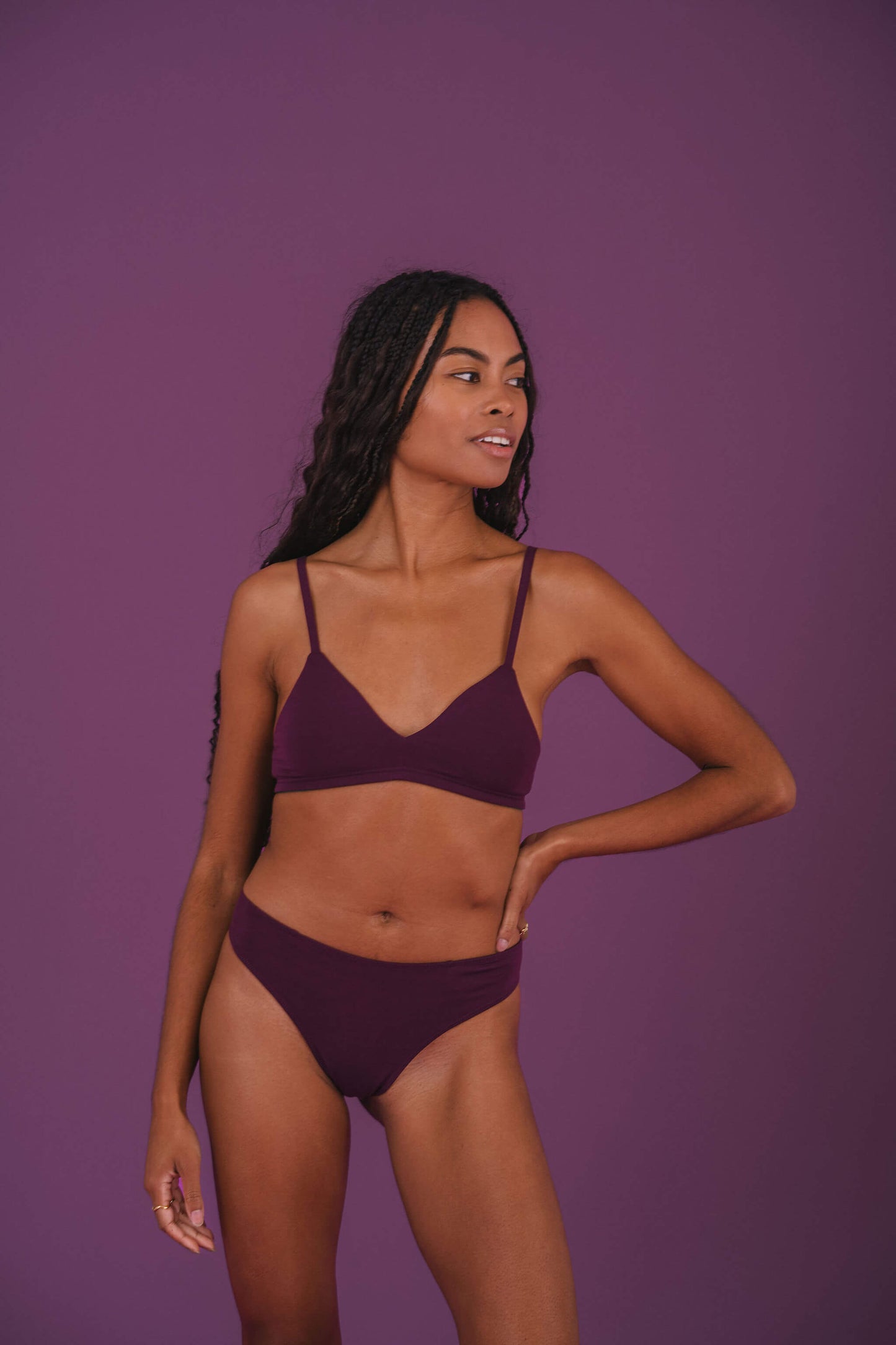 Plum | Model is wearing size XS