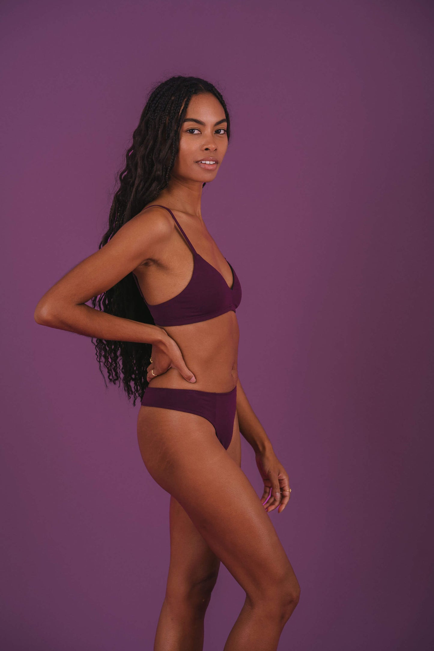 Plum | Model is wearing size XS