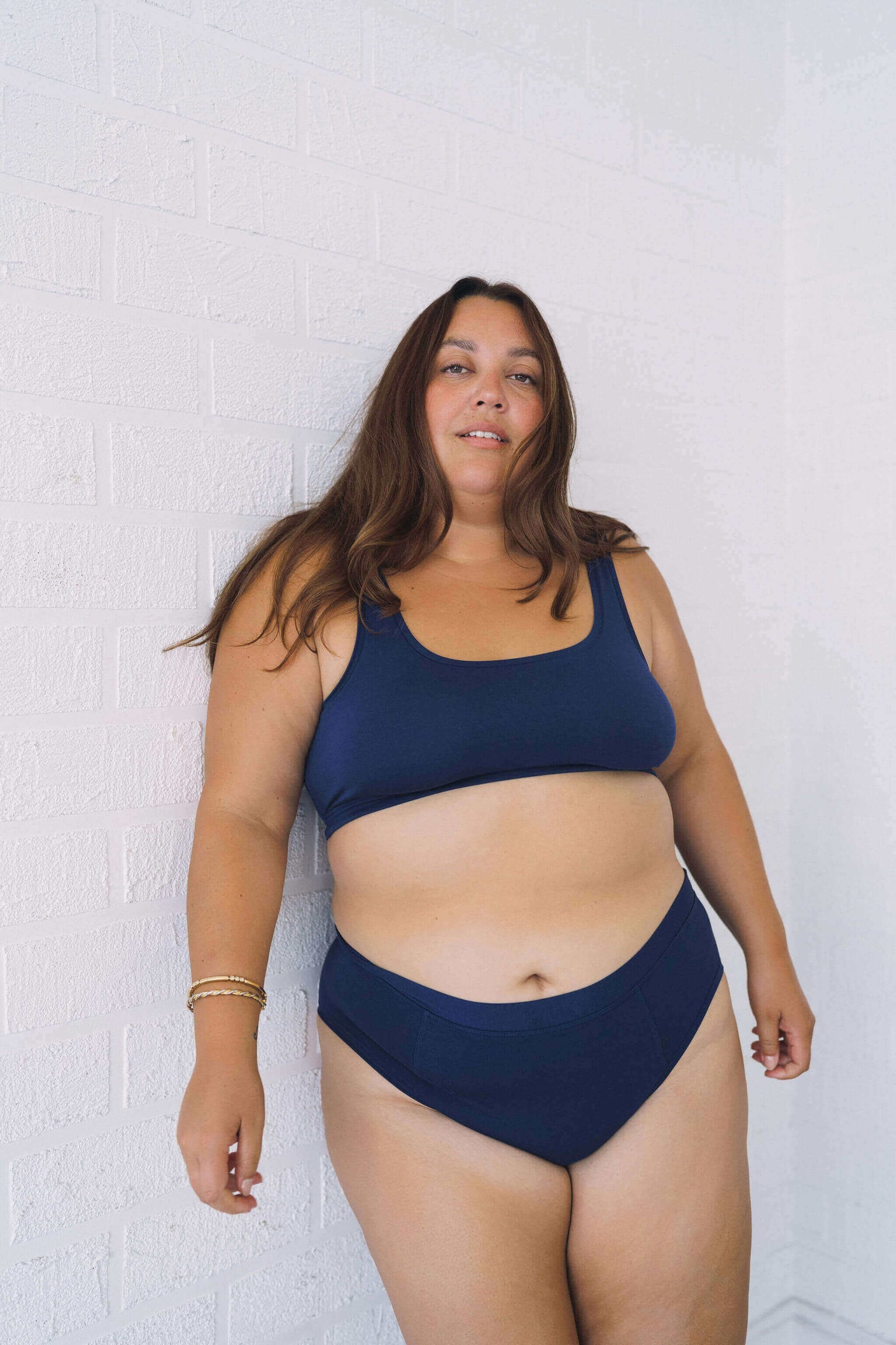 Navy | Model is wearing size 2XL