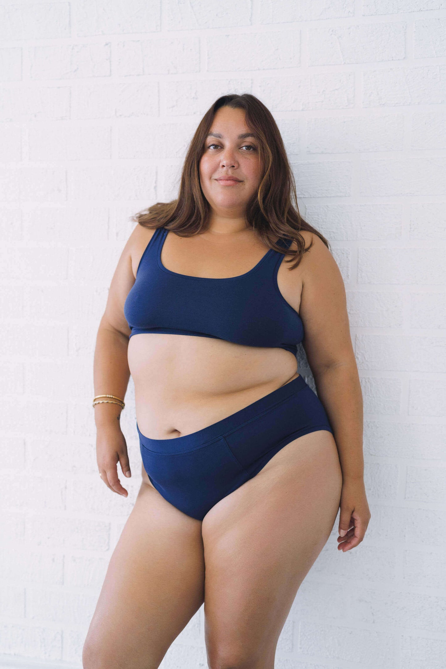Navy | Model is wearing size 2XL