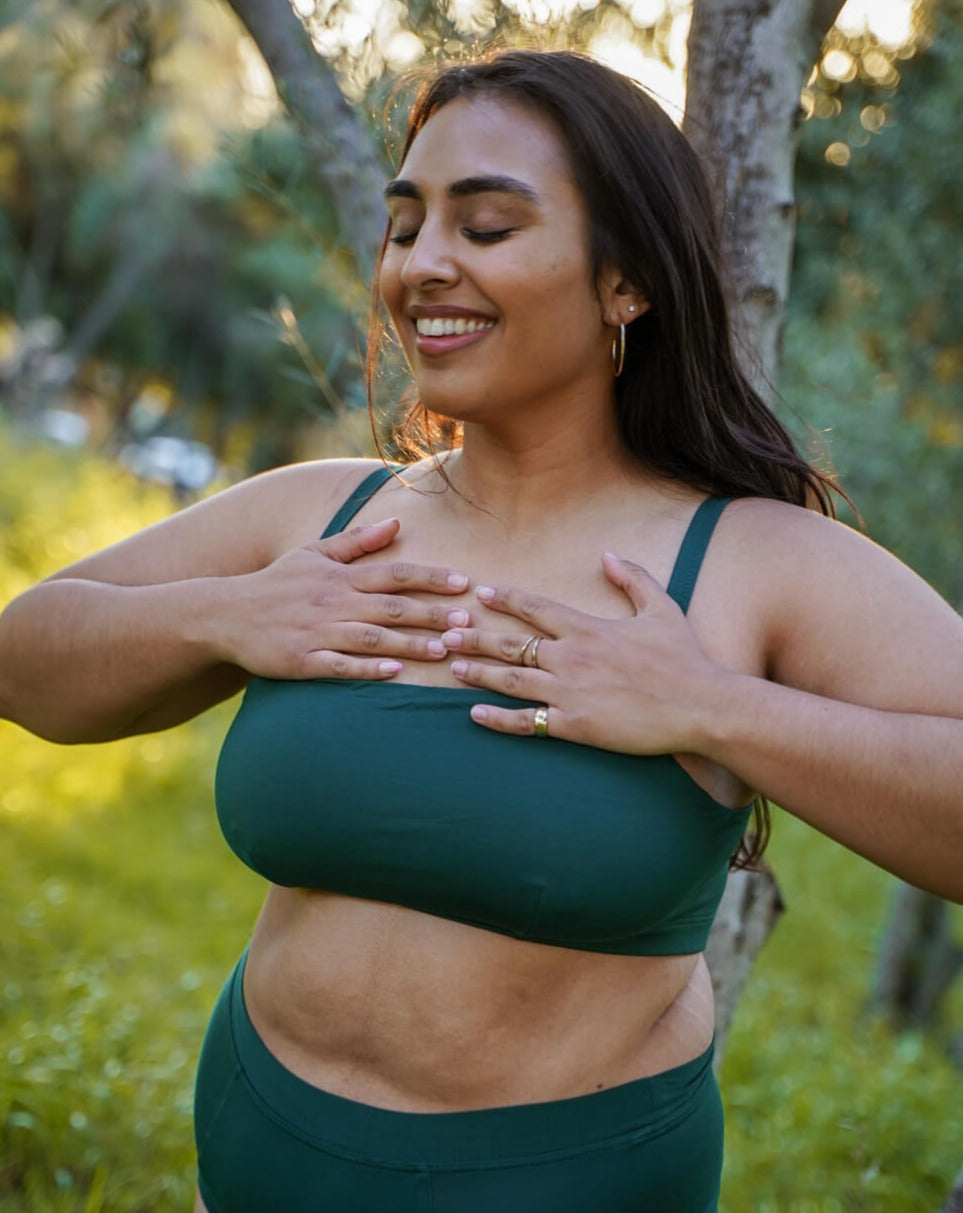 green bralet
