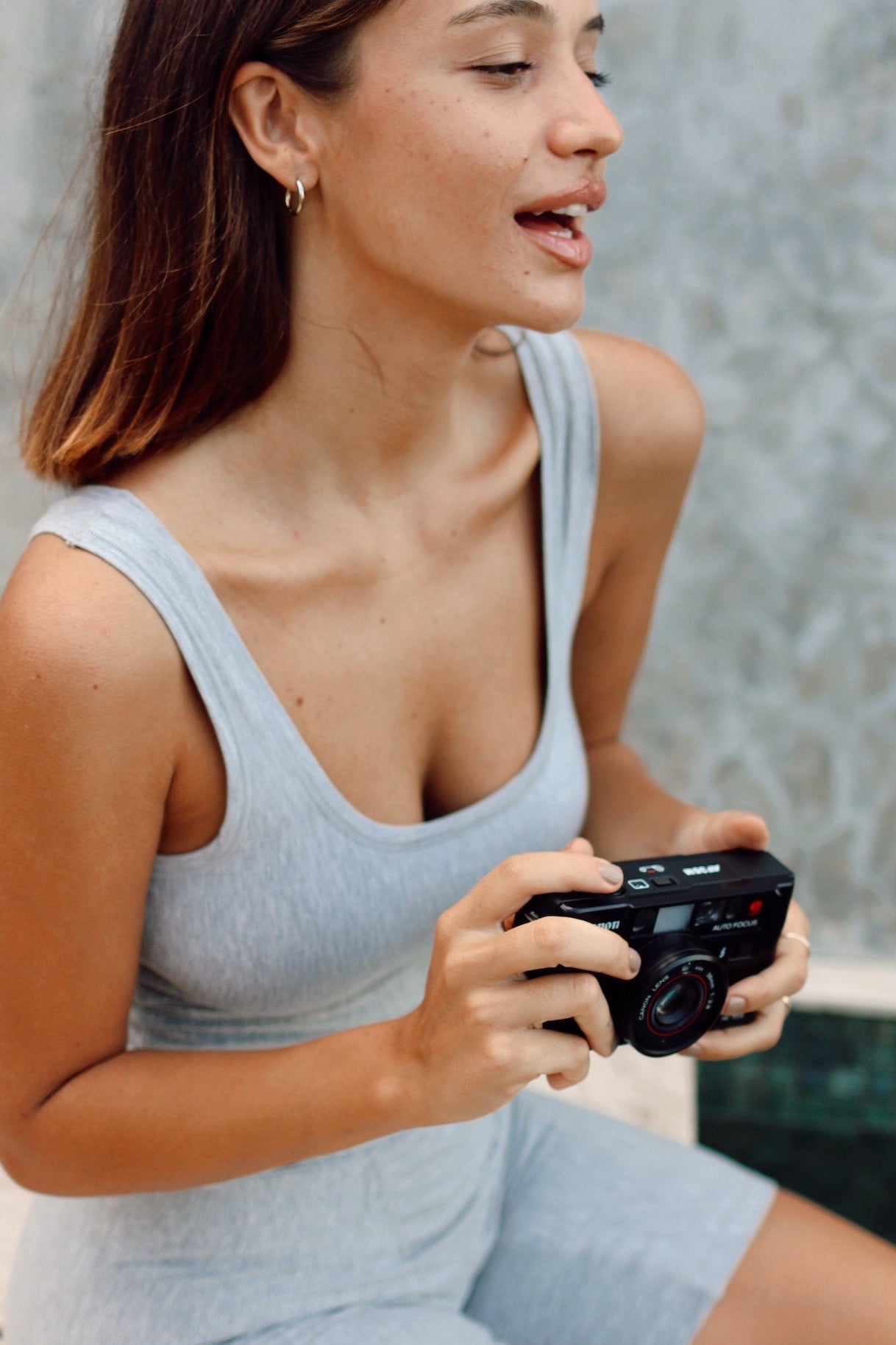 Grey | Model is wearing size S