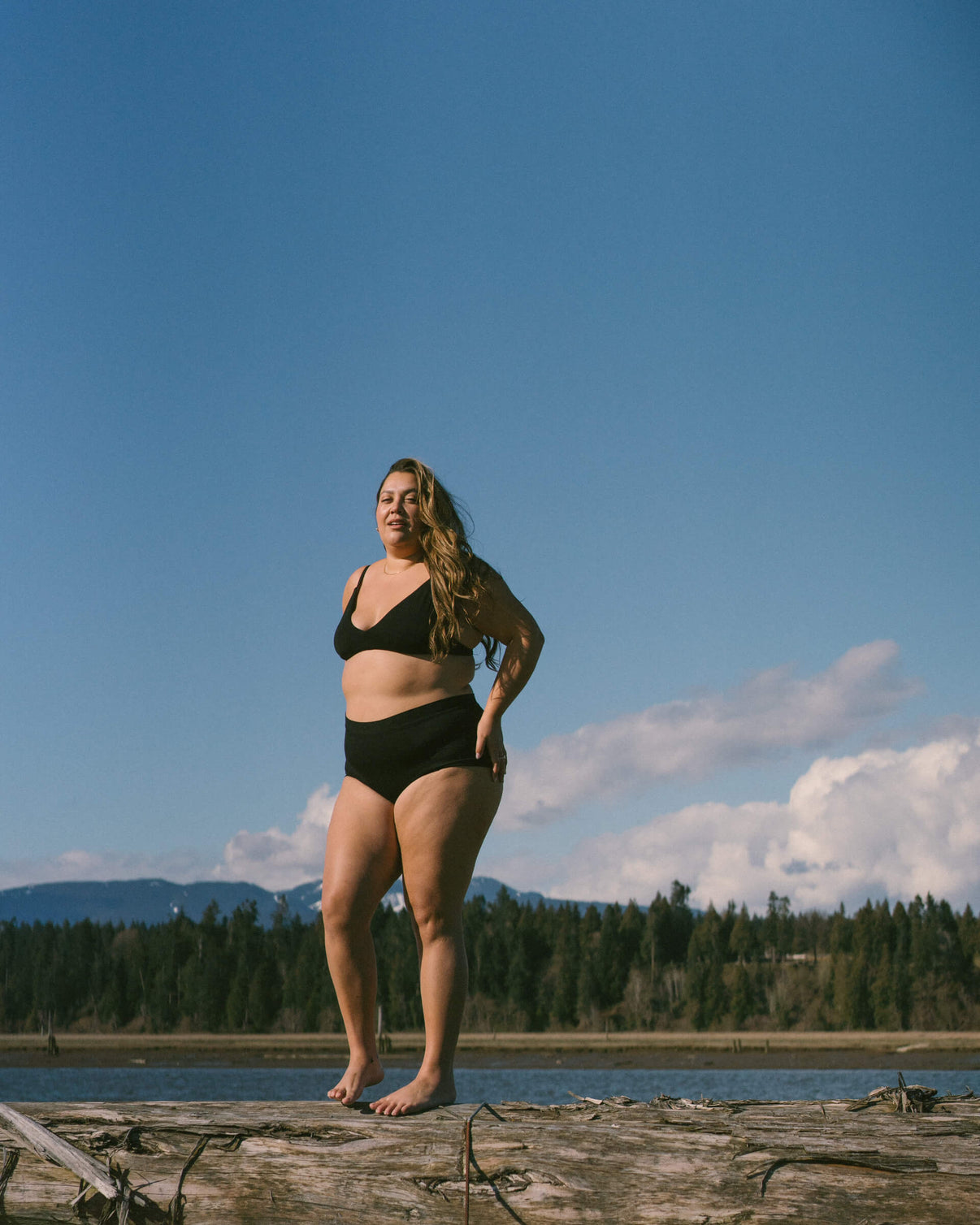 Black | Model is wearing size 2XL with Brief
