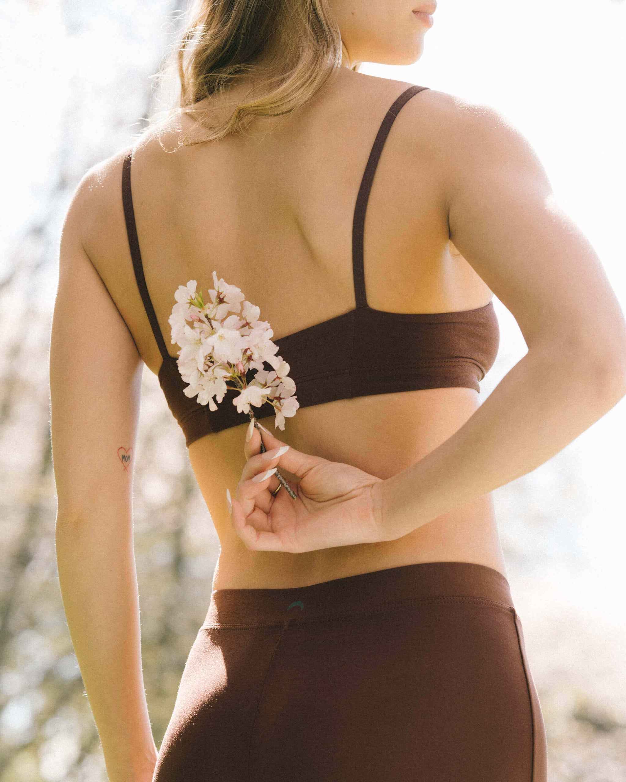 Brown | Model is wearing size S