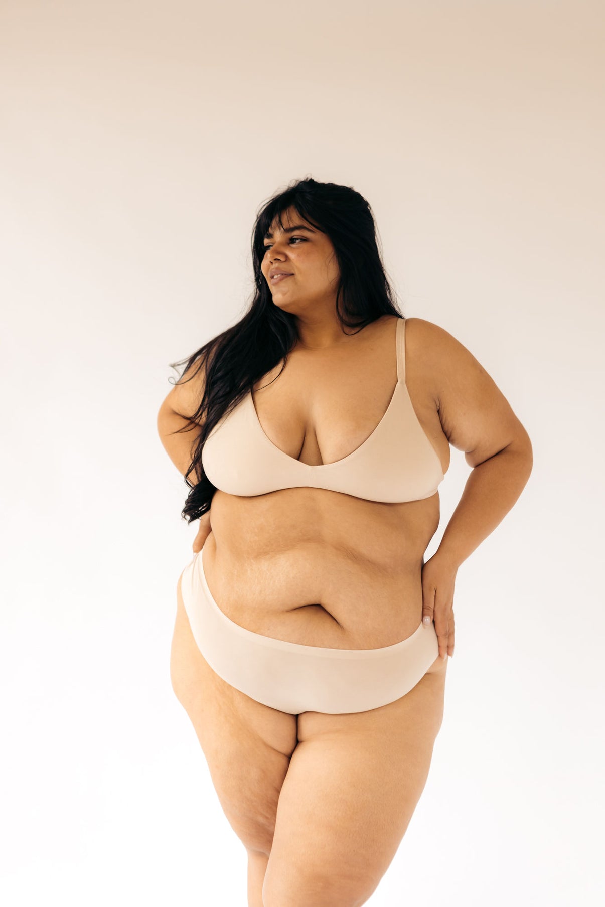 Beige | Model is wearing size 3XL