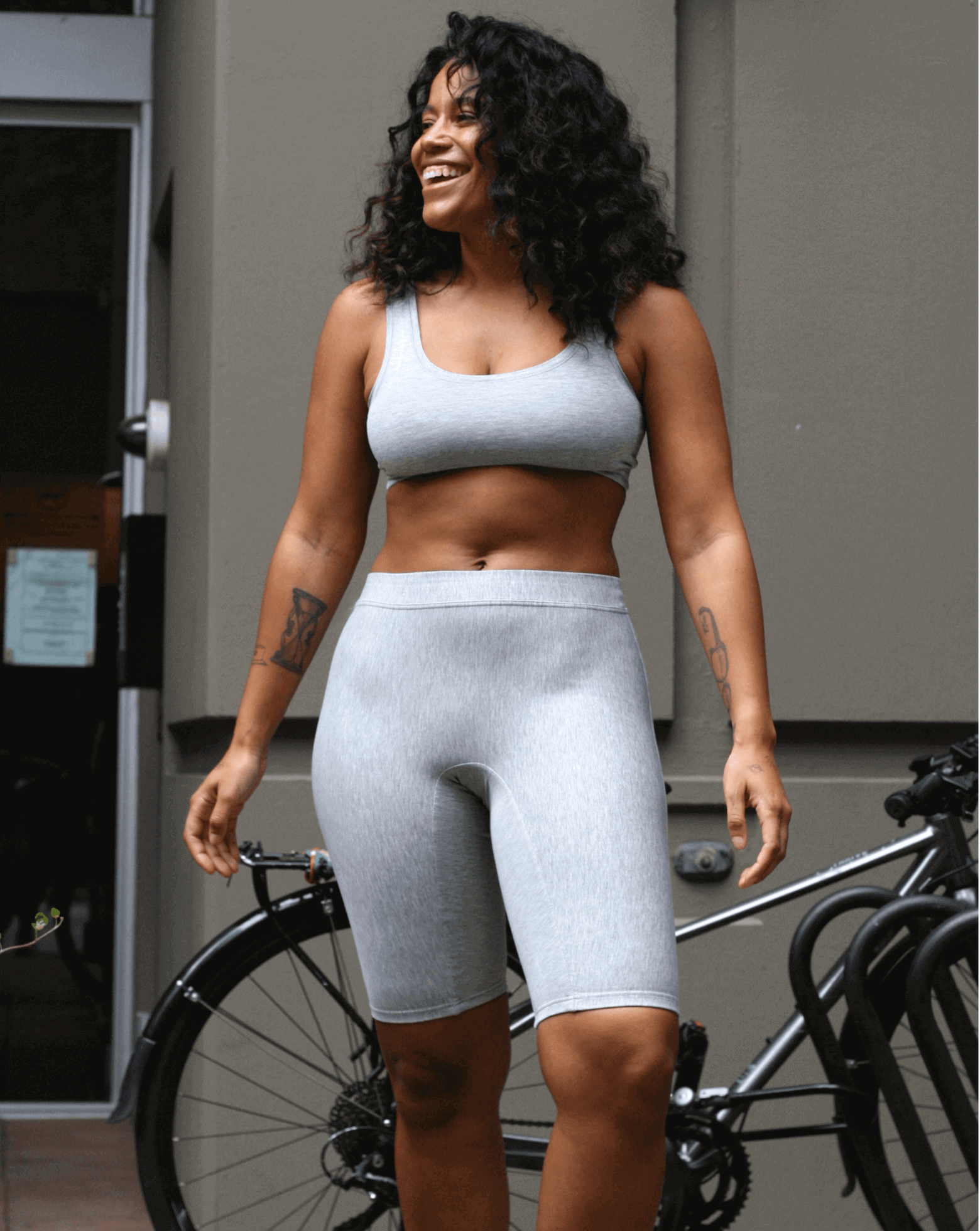 Grey | Model is wearing size M