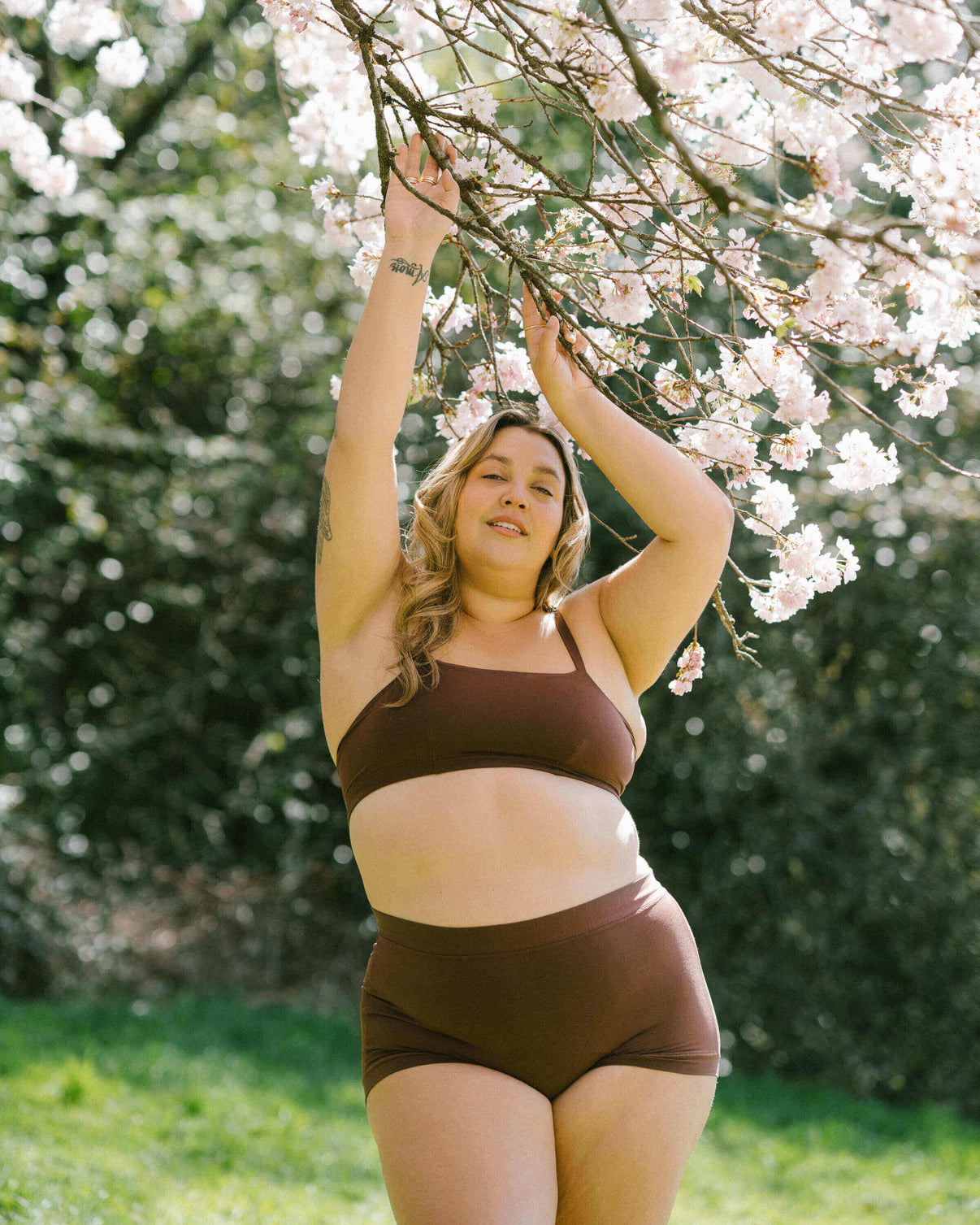 Brown | Model is wearing size 2XL with Boxer