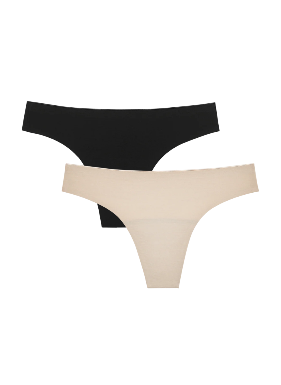 Seamless Low-Mid Rise Thong 2-Pack