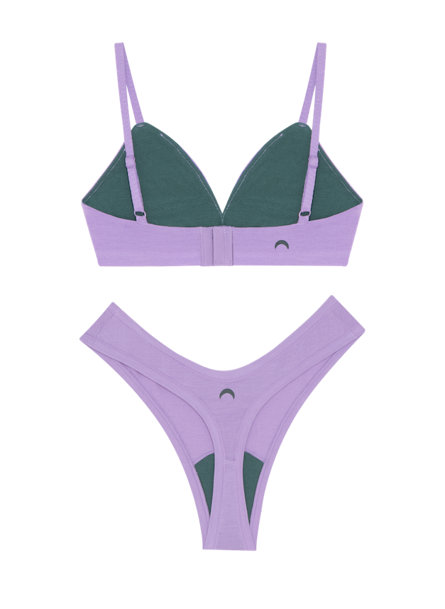 Triangle Bra & Dipped Thong Set