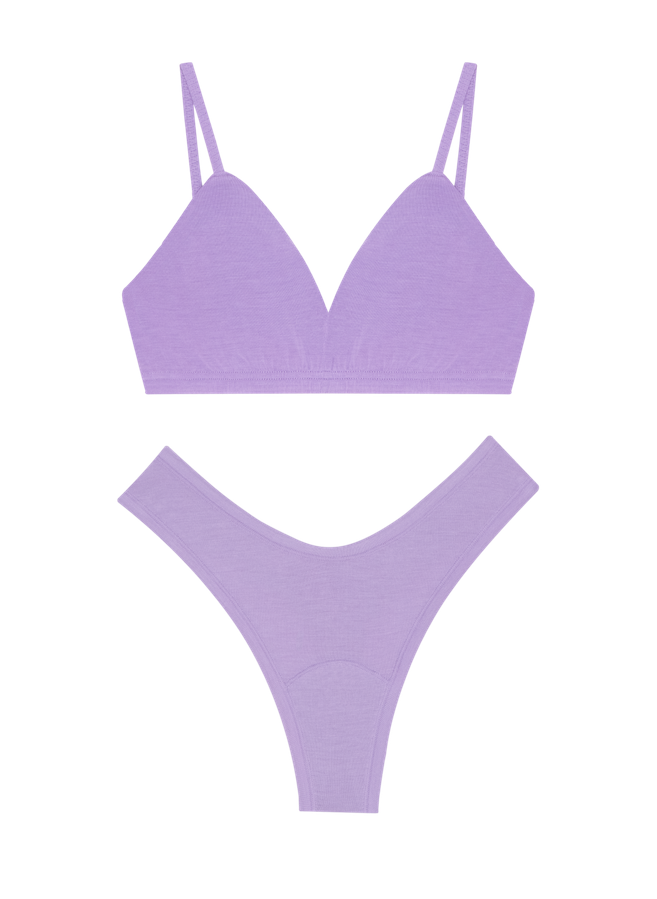 Triangle Bra & Dipped Thong Set