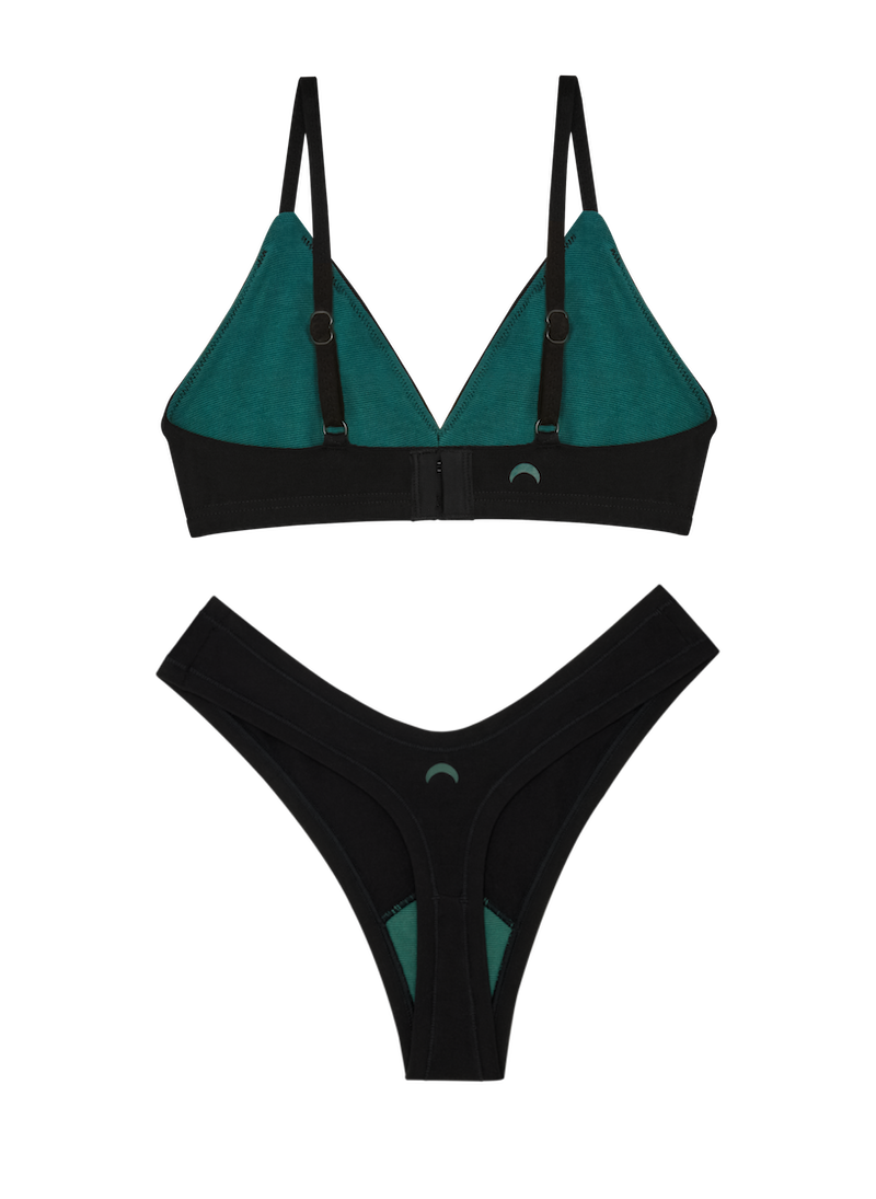 Triangle Bra & Dipped Thong Set