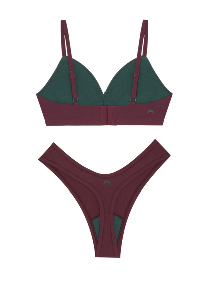 Triangle Bra & Dipped Thong Set