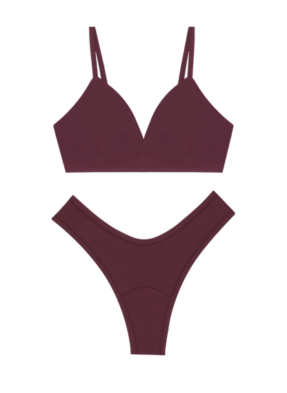 Triangle Bra & Dipped Thong Set
