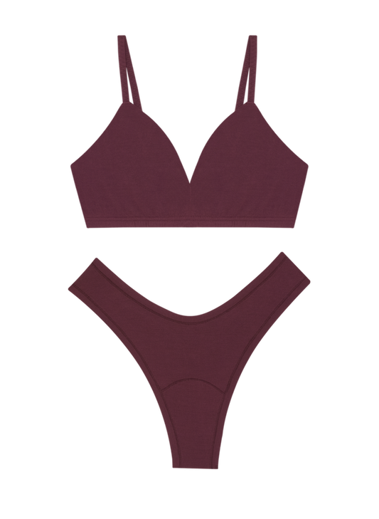 Triangle Bra & Dipped Thong Set