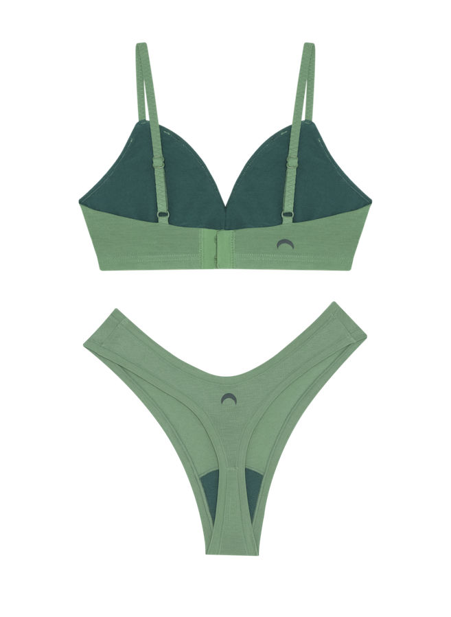 Triangle Bra & Dipped Thong Set