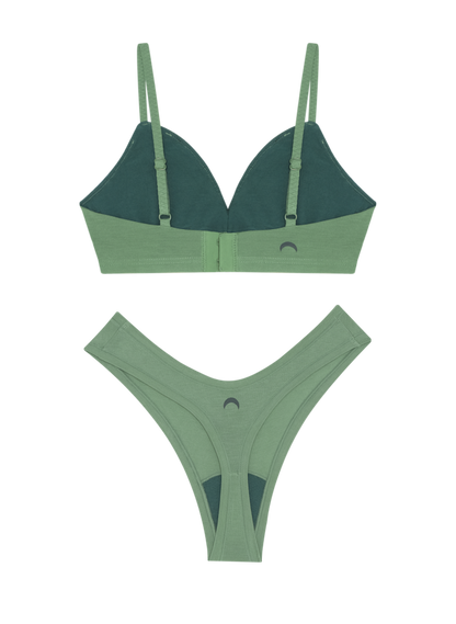 Triangle Bra & Dipped Thong Set