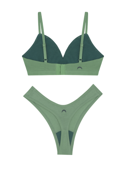 Triangle Bra & Dipped Thong Set