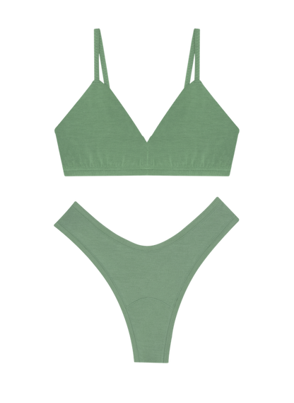 Triangle Bra & Dipped Thong Set