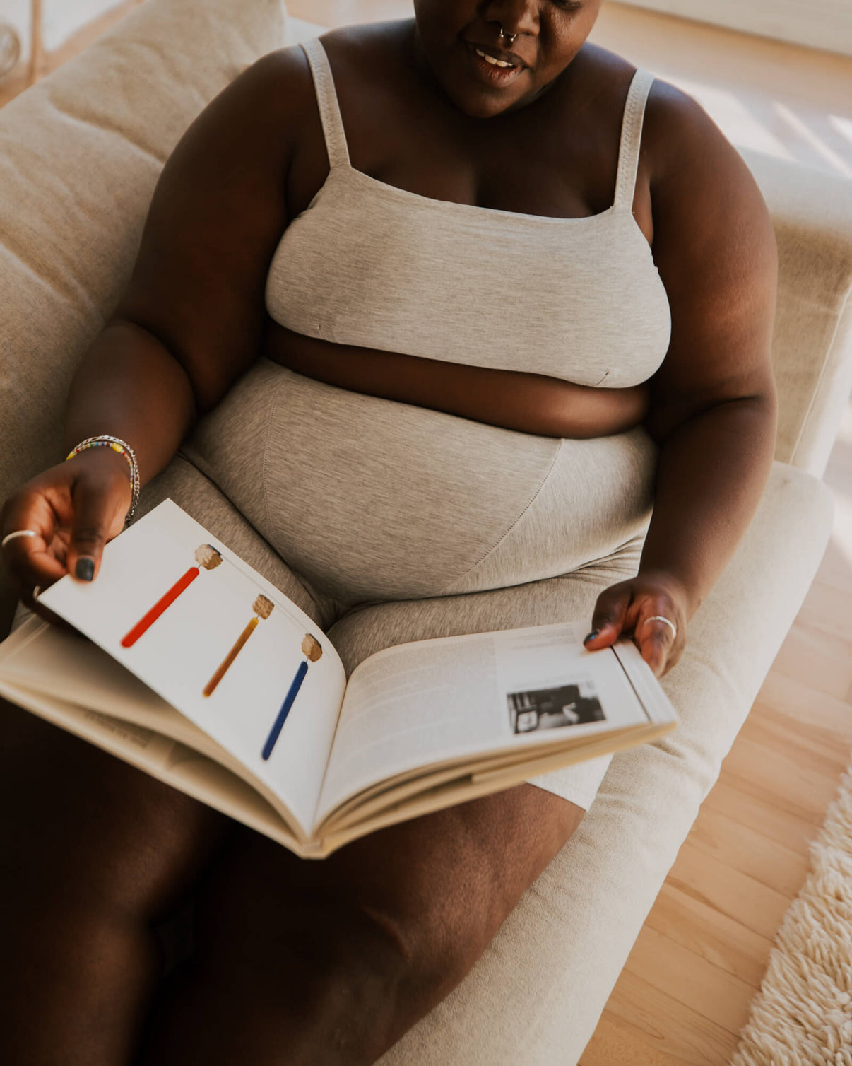 Grey | Model is wearing size 3XL with Long Boxer