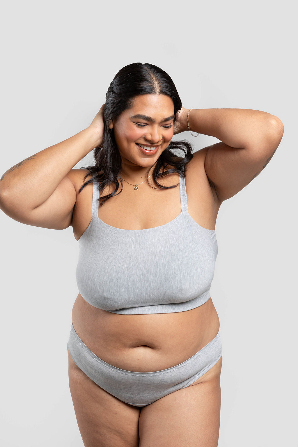 Grey | Model is wearing size 2XL