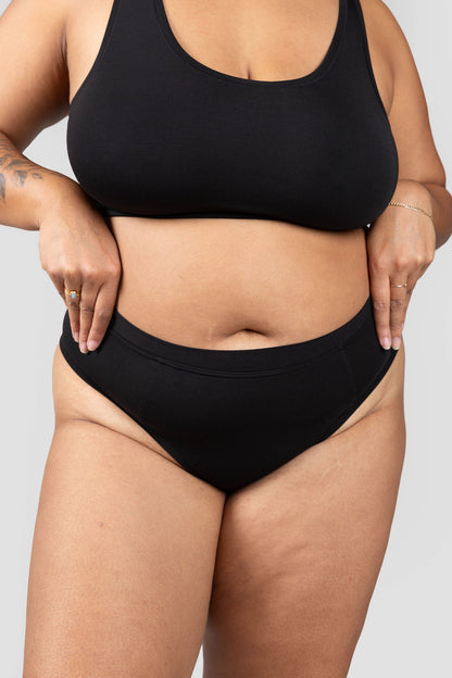 Black | Model is wearing size 2XL