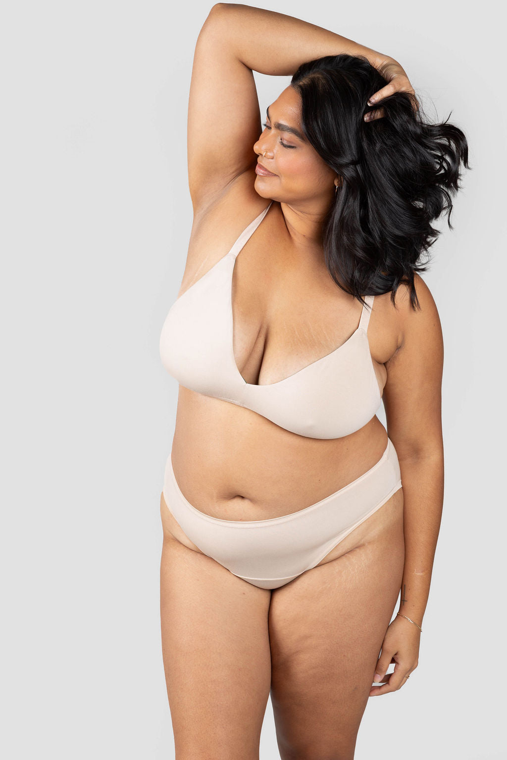 Beige | Model is wearing size 2XL