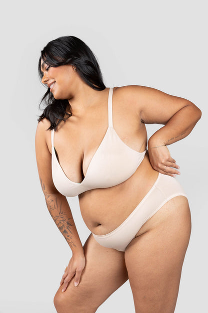 Beige | Model is wearing size 2XL