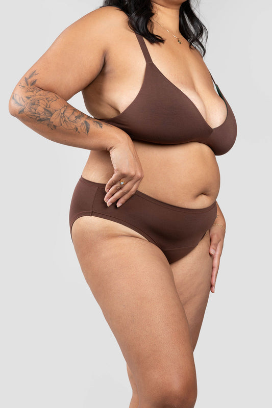 Brown | Model is wearing size 2XL