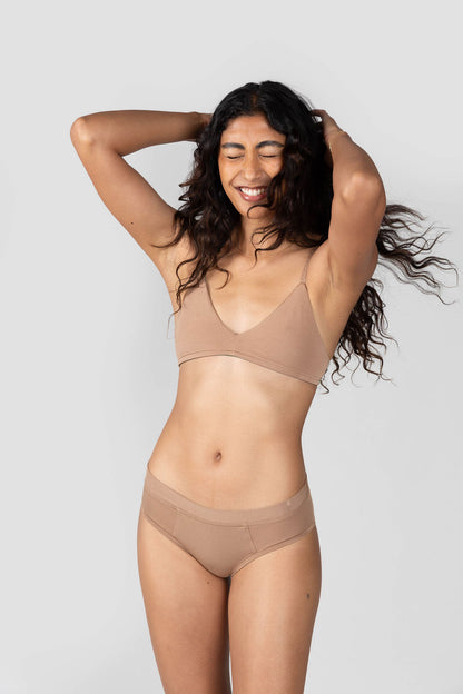 Tan | Model is wearing size XS