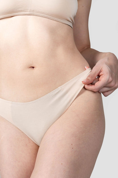 Beige | Model is wearing size M