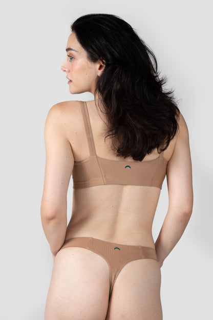 Tan | Model is wearing size M