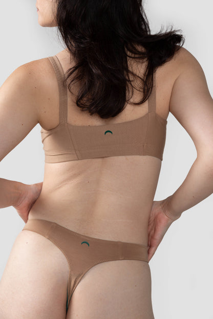 Tan | Model is wearing size M