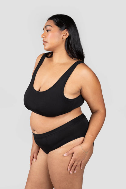 Black | Model is wearing size 2XL