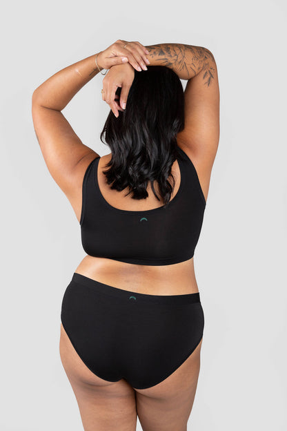 Black | Model is wearing size 2XL