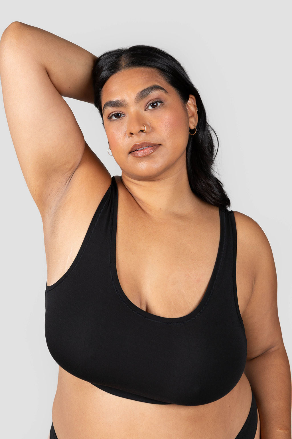 Black | Model is wearing size 2XL