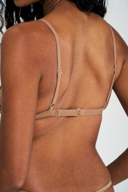 Leopard Tan | Model is wearing size XS bra