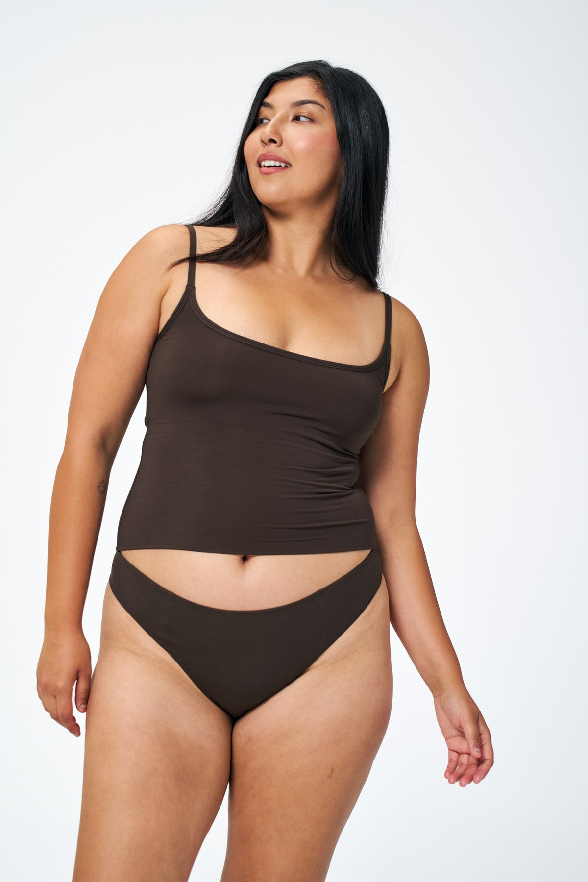 Java | Model is size M top and L undie