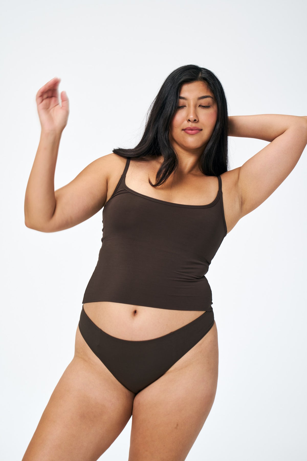 Java | Model is size M top and L undie